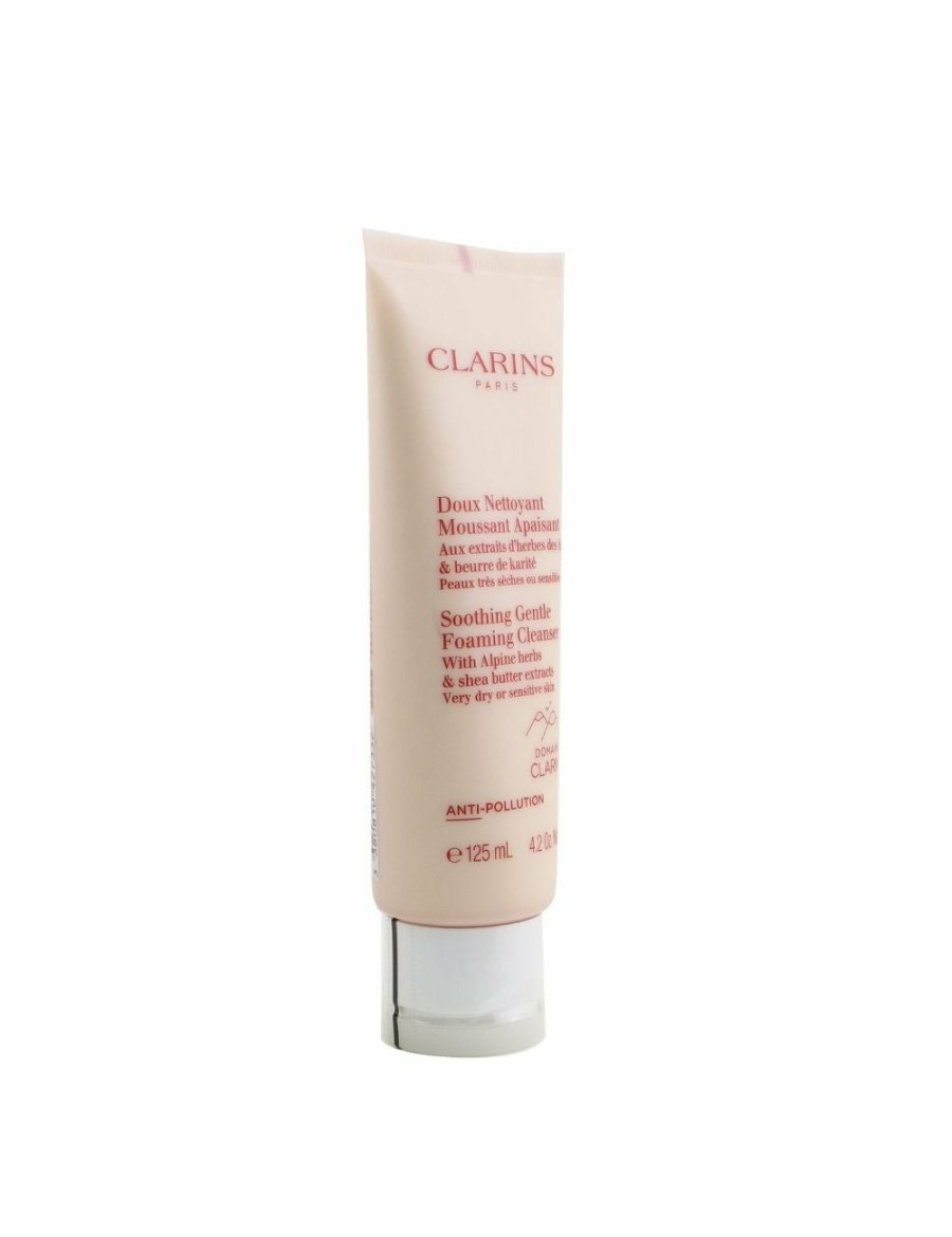 Beauty Clarins Cleansers | Clarins Soothing Gentle Foaming Cleanser With Alpine Herbs & Shea Butter Extracts - Very Dry Or Sensitive Skin 125Ml/4.2Oz