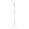 Home And Lifestyle SONGMICS Hallway Furniture | Songmics Metal Coat Rack 182 Cm Tall Hall Tree White