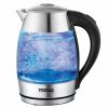 Home And Lifestyle TODO Jugs & Carafes | Todo 1.7L Glass Cordless Kettle Electric Dual Wall Led Water Jug - Stainless Steel