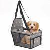 Home And Lifestyle Soga Pet Accessories | Soga Waterproof Pet Booster Car Seat Breathable Mesh Safety Travel Portable Dog Carrier Bag Grey