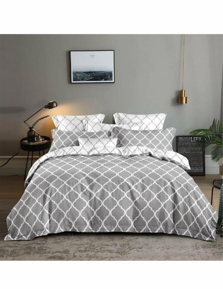 Home And Lifestyle Dreamfields Quilt Cover Sets | Dreamfields Geometric Design Quilt Cover Set