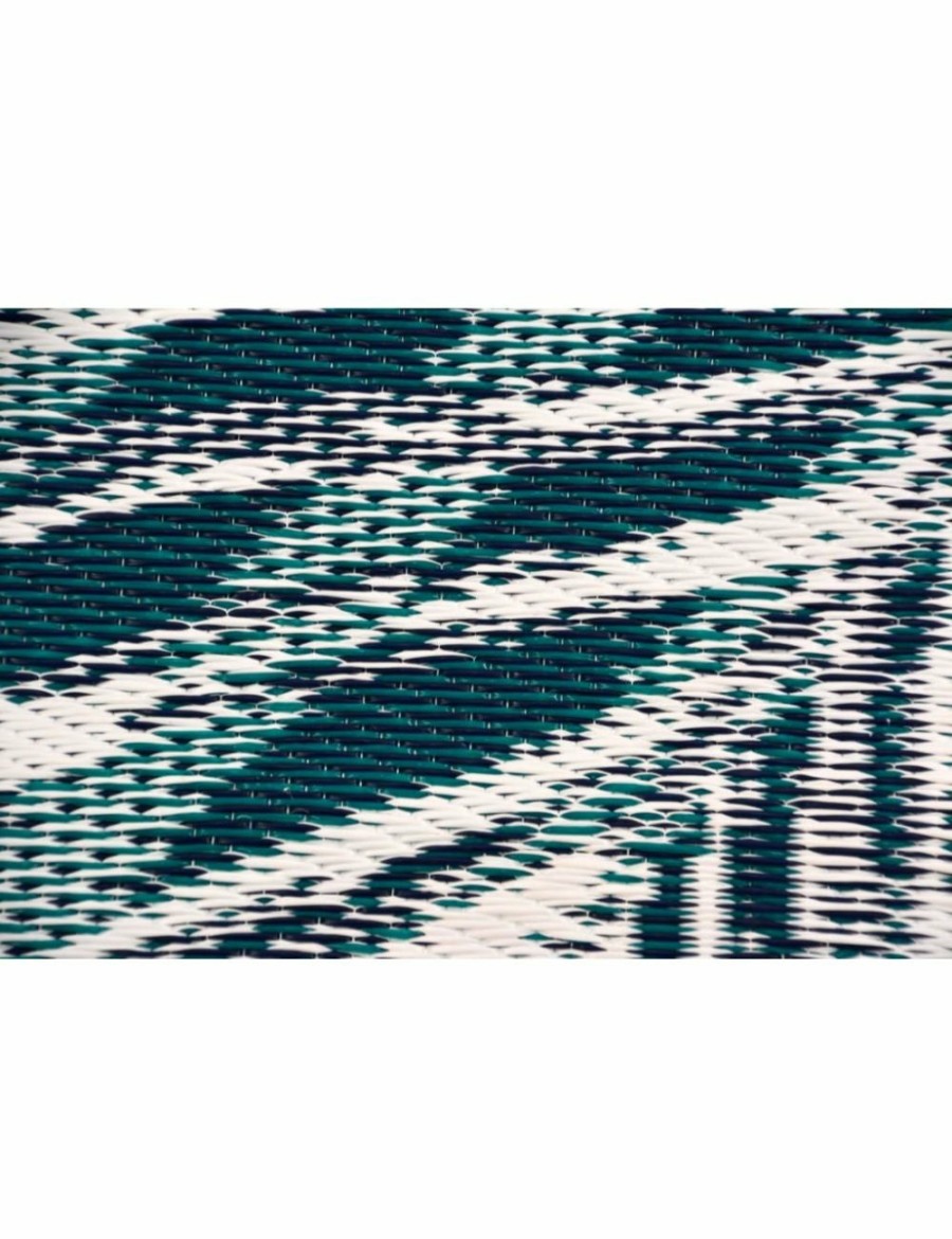 Home And Lifestyle Rug Club Rugs | Reversible Indoor/Outdoor Mats - Chatai 2786 - Green/White