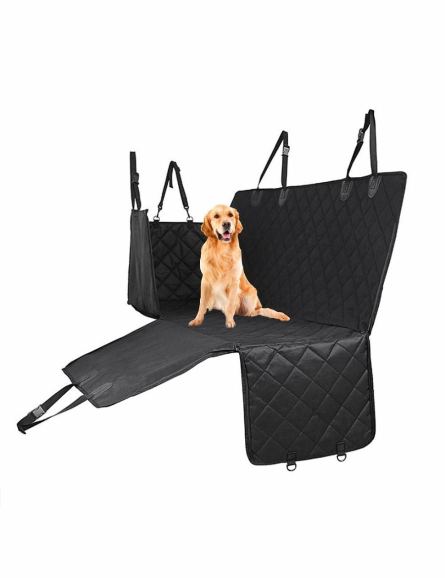 Home And Lifestyle Soga Pet Beds | Soga 600D Oxford Cloth Waterproof Dog Car Cover Back Seat Protector Hammock Non-Slip Pet Mat Black