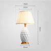 Home And Lifestyle Soga Lamps | Soga Ceramic Textured Lamp With Gold Metal Base White 4Pack