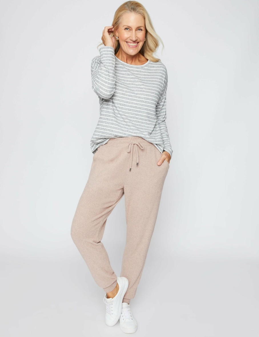 Women Millers Long Sleeve Tops | Millers Long Sleeve Stripe Brushed Top