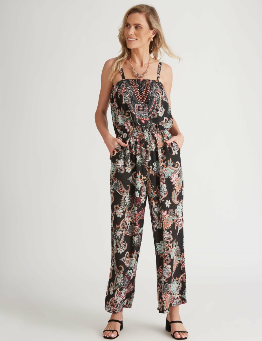 Women Millers Jumpsuits & Rompers | Millers Placement Printed Jumpsuit With Heatseal