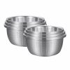 Home And Lifestyle Soga Kitchen & Laundry Fixtures | Soga 2X Stainless Steel Nesting Basin Colander Perforated Kitchen Sink Washing Bowl Metal Basket Strainer Set Of 3