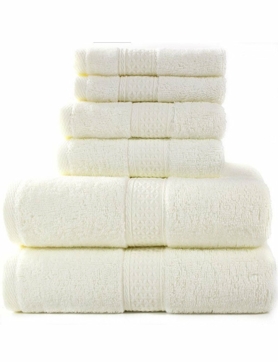 Home And Lifestyle HOD Health & Home Face Washers | 6 Piece Towel Sets Bath Towel Face Towel Hand Towel Ver 2