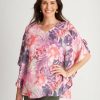 Women Millers Kaftans | Millers Extended Sleeve Printed Overlay Top