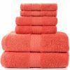 Home And Lifestyle HOD Health & Home Face Washers | 6 Piece Towel Sets Bath Towel Face Towel Hand Towel Ver 11