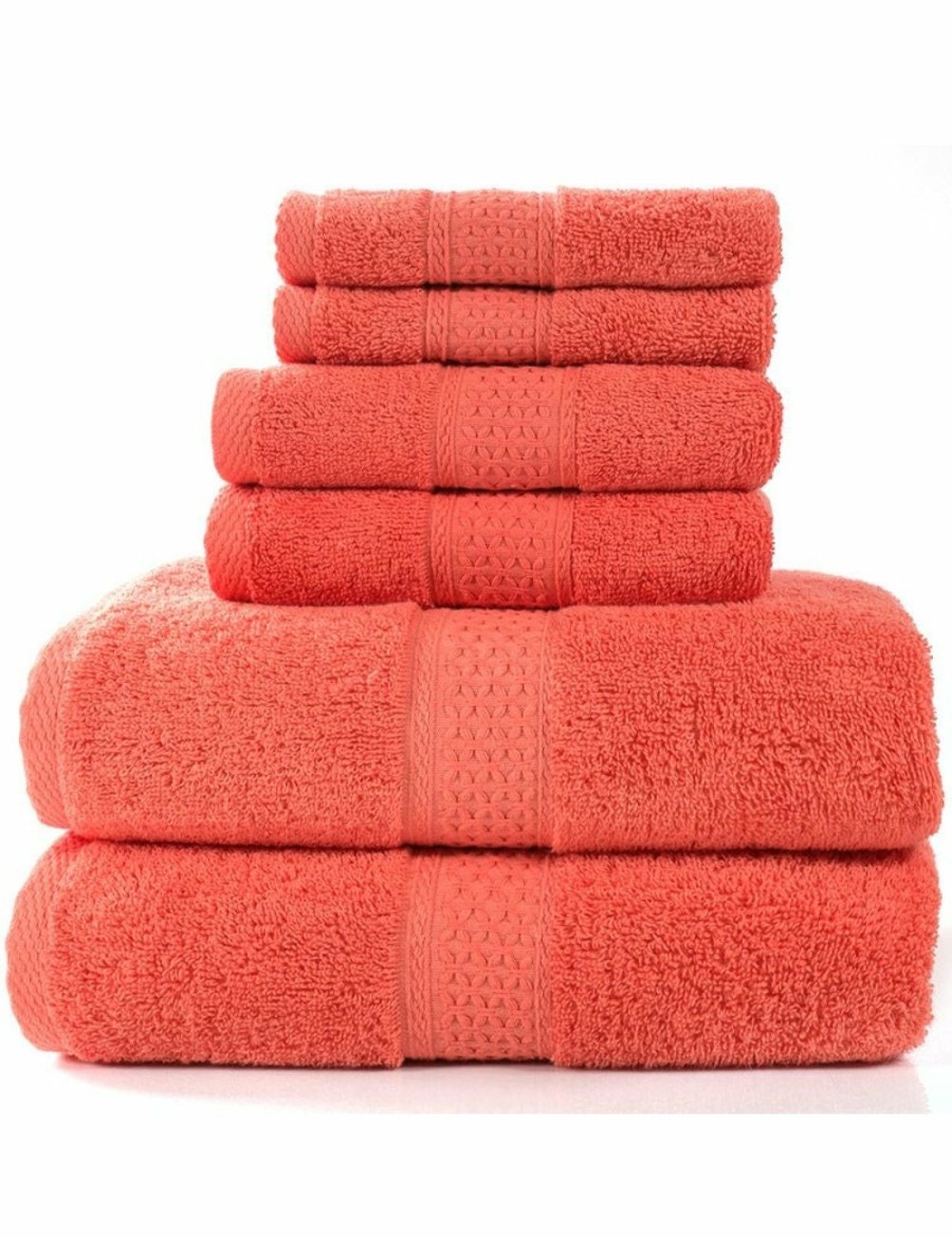 Home And Lifestyle HOD Health & Home Face Washers | 6 Piece Towel Sets Bath Towel Face Towel Hand Towel Ver 11