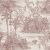 Home And Lifestyle Muriva Wallpaper | Muriva Eden Collection Tropical Toile Wallpaper