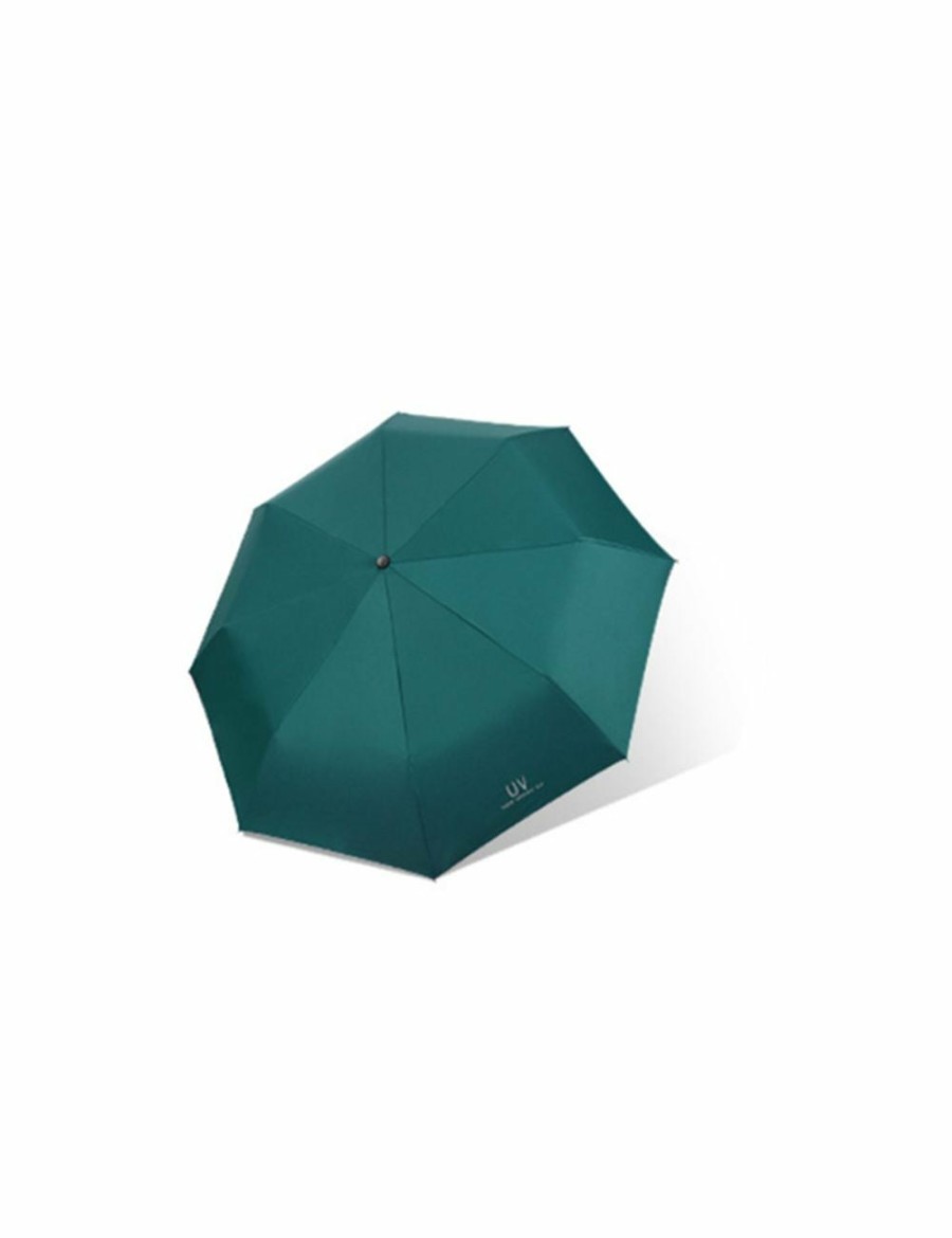 Outdoors HOD Health & Home | Black Rubber Sunshade Umbrella Anti-Ultraviolet Folding Umbrella - Blackish Green