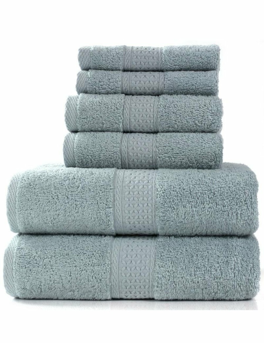 Home And Lifestyle HOD Health & Home Face Washers | 6 Piece Towel Sets Bath Towel Face Towel Hand Towel Ver 10