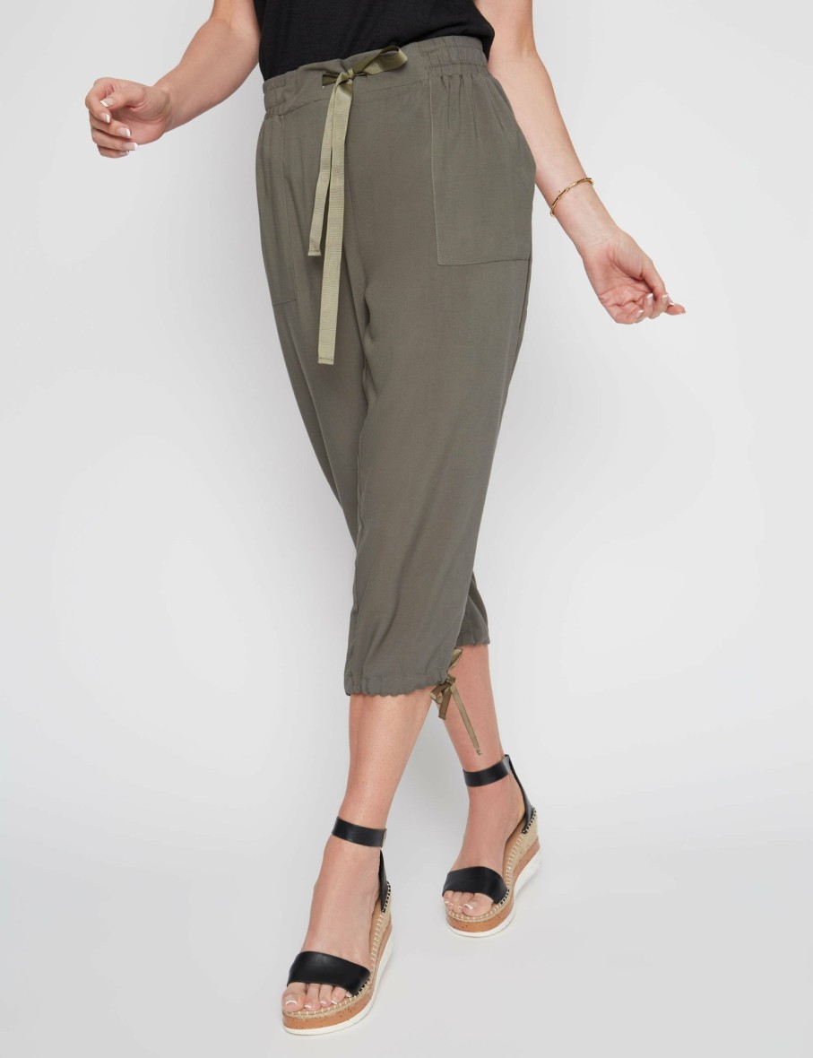 Women Millers Crops & Capris | Millers Crop Length Drawcord Waist And Hem Rayon Pant