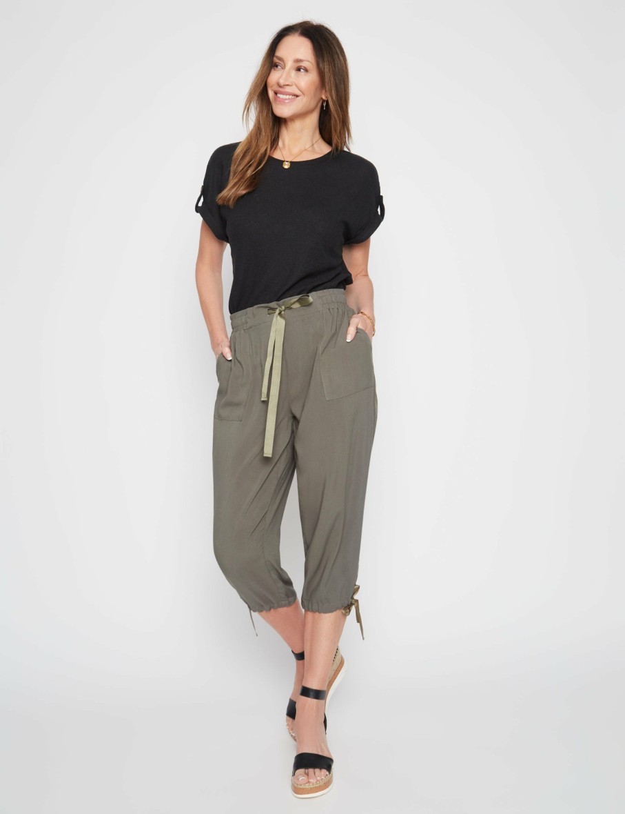 Women Millers Crops & Capris | Millers Crop Length Drawcord Waist And Hem Rayon Pant