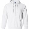 Women Gildan Active Tops | Gildan Heavy Blend Adult Full Zip Hooded Sweatshirt