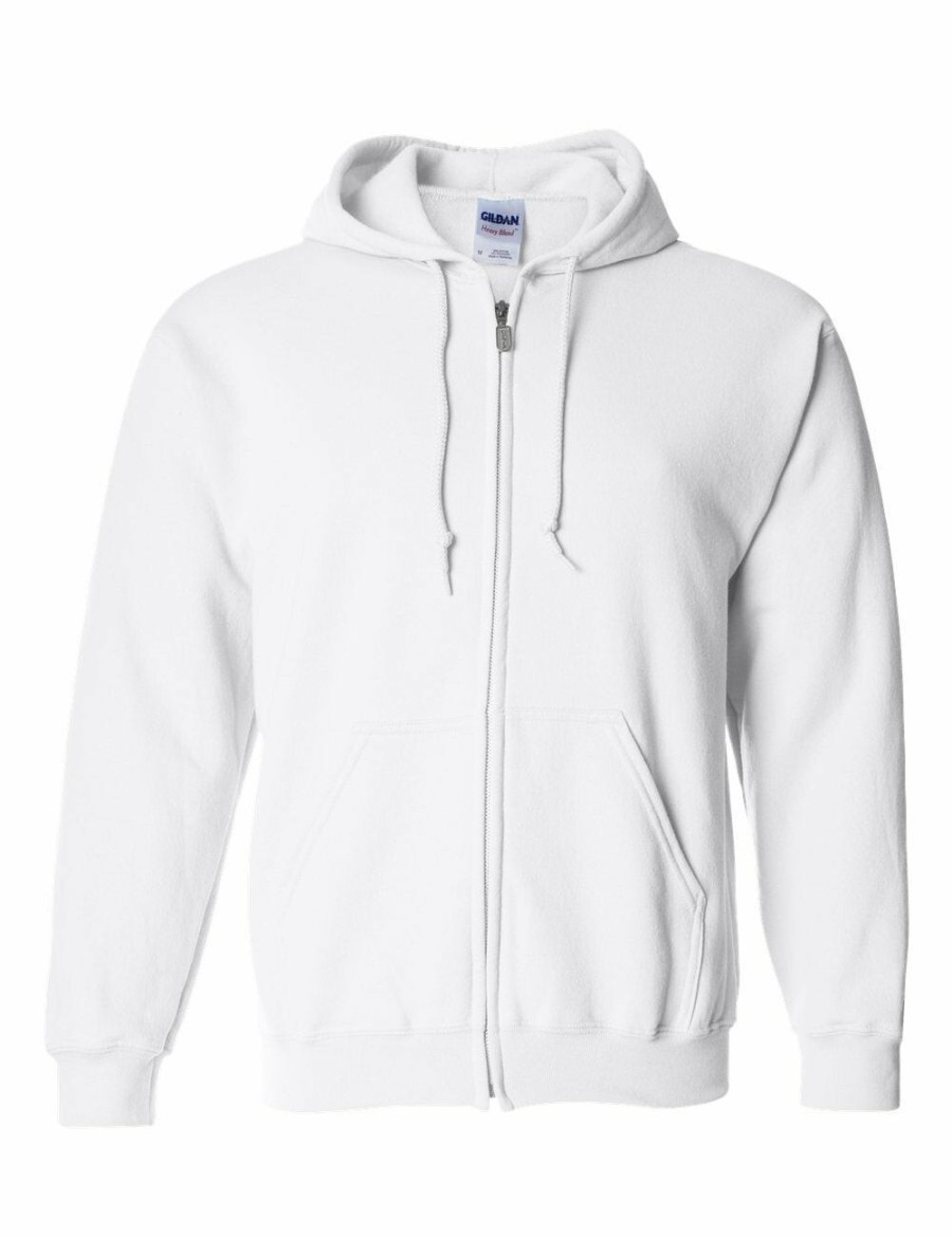 Women Gildan Active Tops | Gildan Heavy Blend Adult Full Zip Hooded Sweatshirt