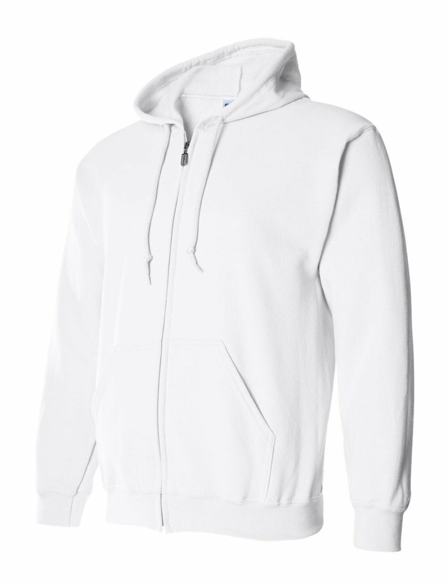 Women Gildan Active Tops | Gildan Heavy Blend Adult Full Zip Hooded Sweatshirt