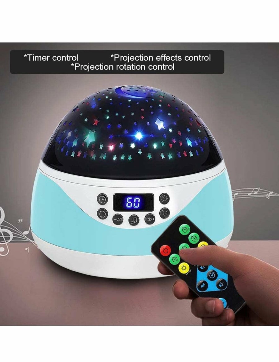 Home And Lifestyle Mega Deal Warehouse Home Theatre | Usb Plugged In Battery Powered Rotating Projector Night Light With Music