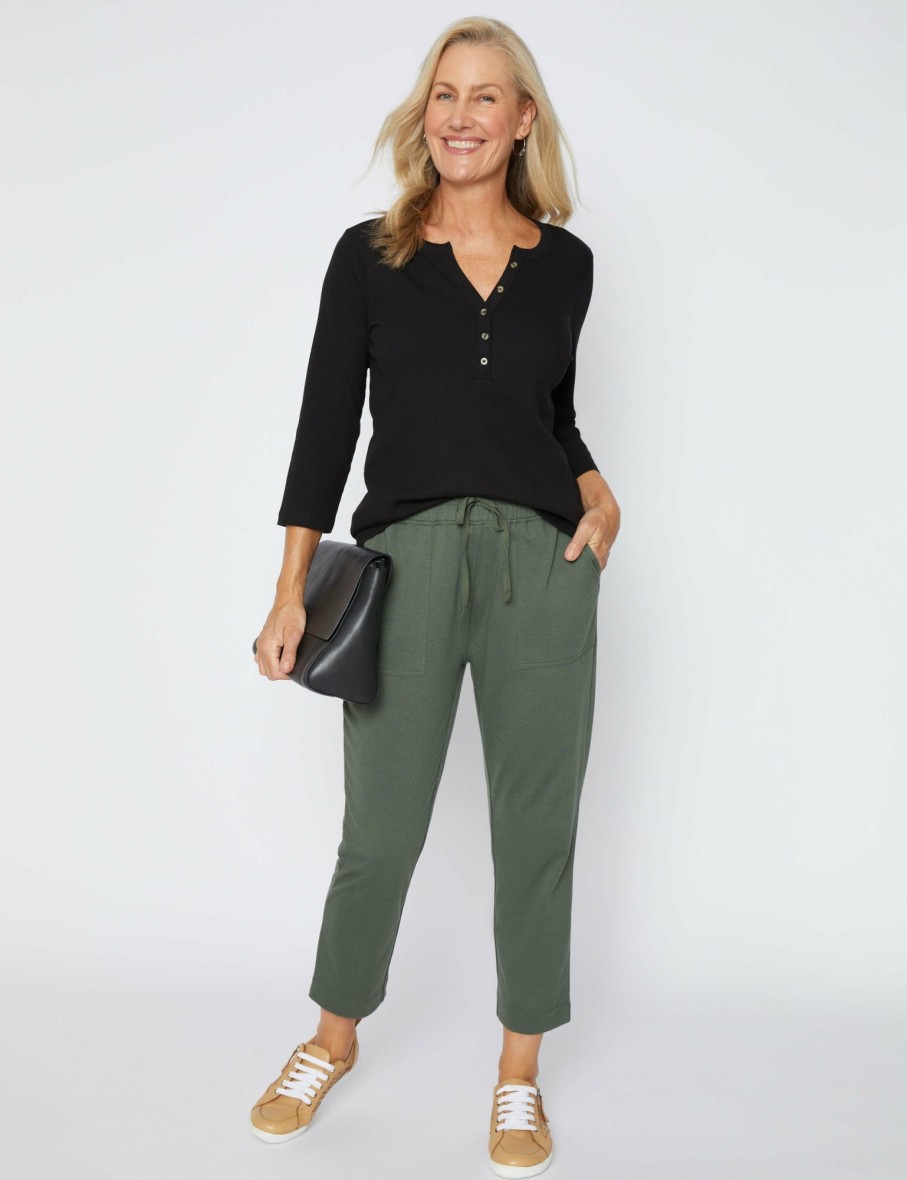 Women Millers Pants | Millers Ankle Length Drawcord Waist Knit Pant