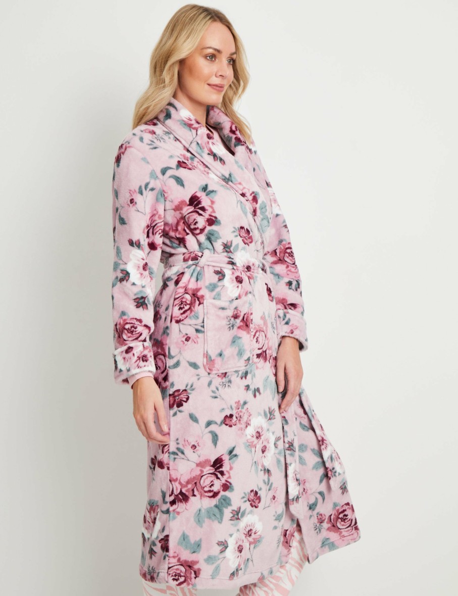 Women Rivers Robes | Rivers Printed Tie Robe Long