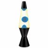 Home And Lifestyle UNBRANDED Lamps | Yellow/Blue Wax Liquid Lava Lamp Party Decor Night Light Black Retro Set 37Cm