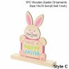 Home And Lifestyle HOD Health & Home Statues & Ornaments | Cute Wooden Easter Decorations Holiday Home Decor- C