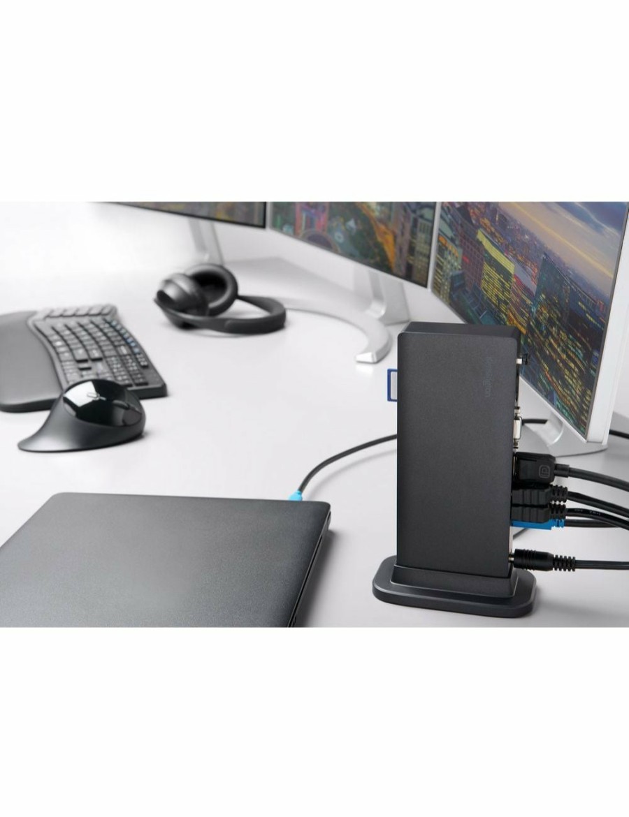 Home And Lifestyle KENSINGTON Computers & Accessories | Kensington Sd4849P 4K Scalable Usb-C 100W Pd Docking Station For Pc/Laptop Black