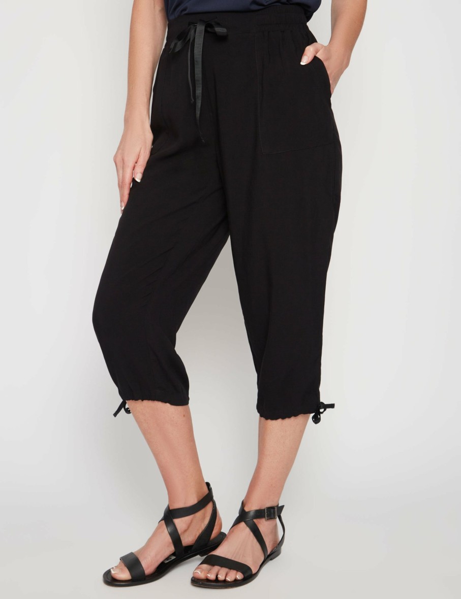 Women Millers Crops & Capris | Millers Crop Length Drawcord Waist And Hem Rayon Pant