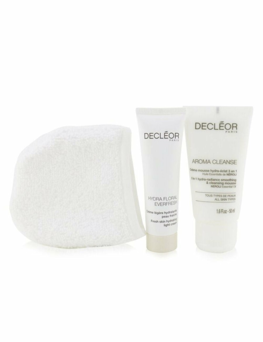 Beauty Decleor | Decleor Infinite First Hydration Neroli Bigarade Gift Set: Aroma Cleanse Cleansing Mousse+ Hydra Floral Light Cream+ Cleansing Glove 3Pcs