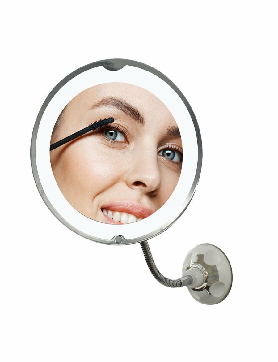 Home And Lifestyle IMPRESSIONS Mirrors | Flexible 20Cm Led Mirror W/ Powerful Suction 10X Magnification