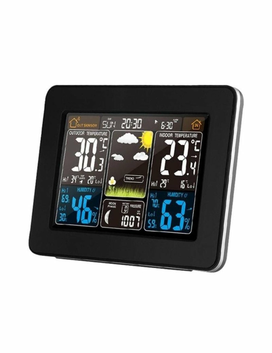 Home And Lifestyle Mega Deal Warehouse Clocks | Weather Station Alarm Clock - Lcd Display