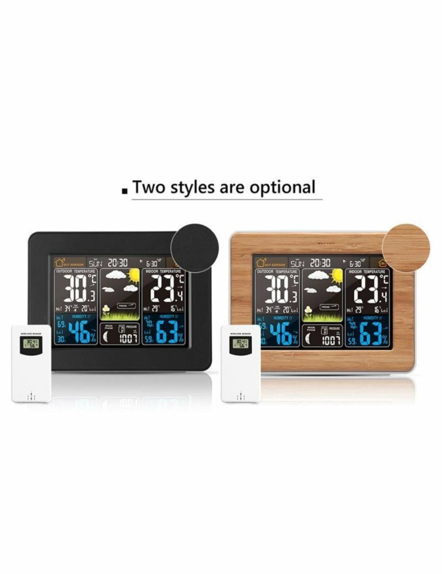 Home And Lifestyle Mega Deal Warehouse Clocks | Weather Station Alarm Clock - Lcd Display