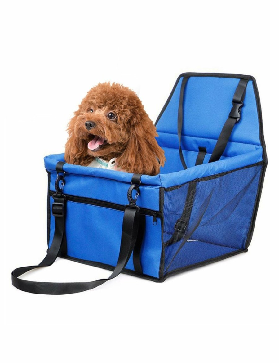 Home And Lifestyle Soga Pet Accessories | Soga Waterproof Pet Booster Car Seat Breathable Mesh Safety Travel Portable Dog Carrier Bag