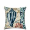 Outdoors HOD Health & Home | Marine Ocean Coral Seahorse Starfish Printed Cushion Covers - 45*45Cm - Style A