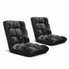 Home And Lifestyle Soga Recliners | Soga Floor Recliner Folding Lounge Sofa Futon Couch Folding Chair Cushion Black