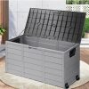 Outdoors Livsip | Livsip 290L Outdoor Storage Box Cabinet Container Garden Shed Deck Tool Lockable