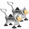 Home And Lifestyle Soga Pots & Planers | Soga 2X Stainless Steel Potato Cutter Commercial-Grade French Fry And Fruit/Vegetable Slicer With 3 Blades