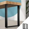 Home And Lifestyle Oikiture Tables | Oikiture 2X Coffee Dining Table Legs Bench Box Steel Metal Industrial 71 X 50Cm