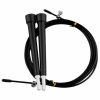 Sport & Fitness HOD Health & Home Aerobic | 3 Metre Adjustable Steel Skipping Ropes Jump Cardio Exercise Fitness Gym Crossfit - Black