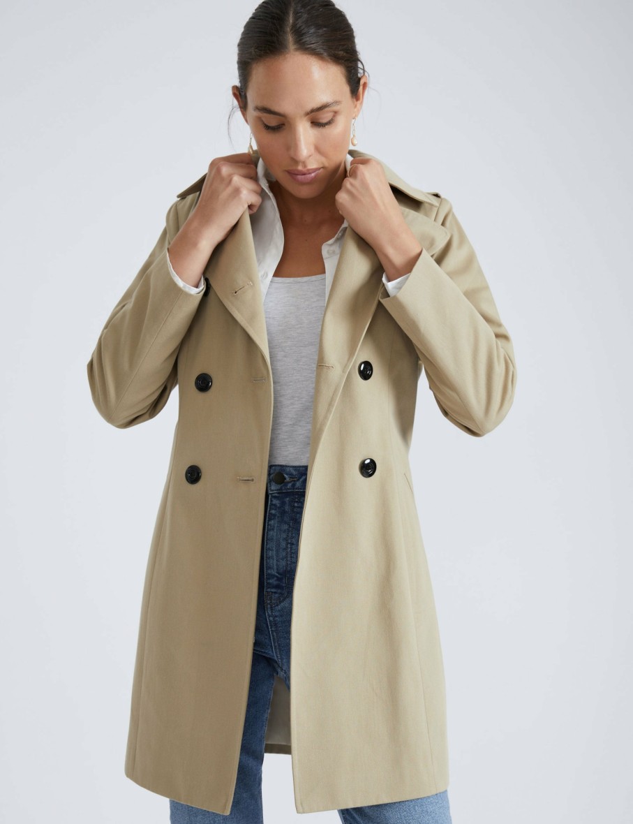 Women Katies Coats | Katies Belted Trench Coat