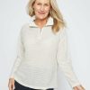 Women Millers Long Sleeve Tops | Millers Long Sleeve Half Zip Textured Top