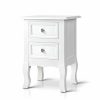 Home And Lifestyle HOD Health & Home Bedside Tables | Artiss Bedside Tables Drawers Side French Storage Cabinet Nightstand Lamp - One Size