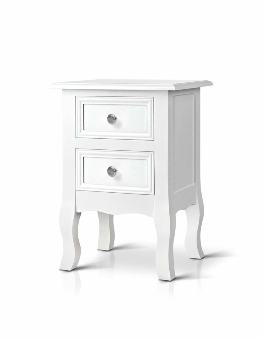 Home And Lifestyle HOD Health & Home Bedside Tables | Artiss Bedside Tables Drawers Side French Storage Cabinet Nightstand Lamp - One Size