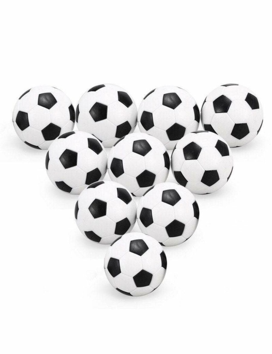 Sport & Fitness HOD Health & Home Soccer | 12Pcs Indoor Table Soccer Balls Replacement 32Mm For Kids Adults- Black