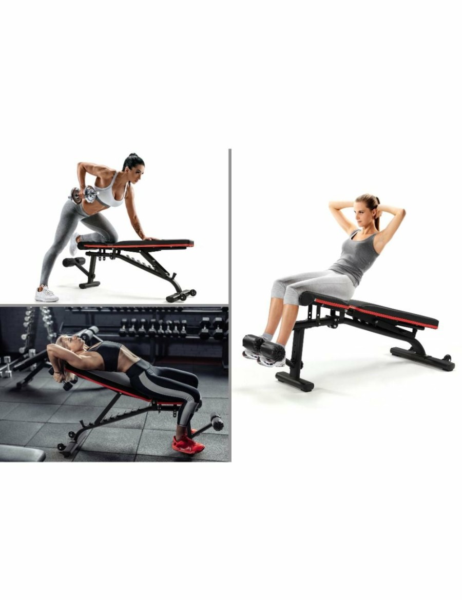 Sport & Fitness NNEKGE Weight Benches | Nnekge Heavy Duty Adjustable Fid Weight Bench