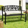 Outdoors Livsip | Livsip Garden Bench Seat Outdoor Furniture Patio Park Backyard Chair Black