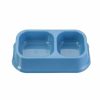 Home And Lifestyle KG Electronics Pet Food & Drink | Pawsclaws 24.5Cm Small Square Dual Pet Bowl-Assorted