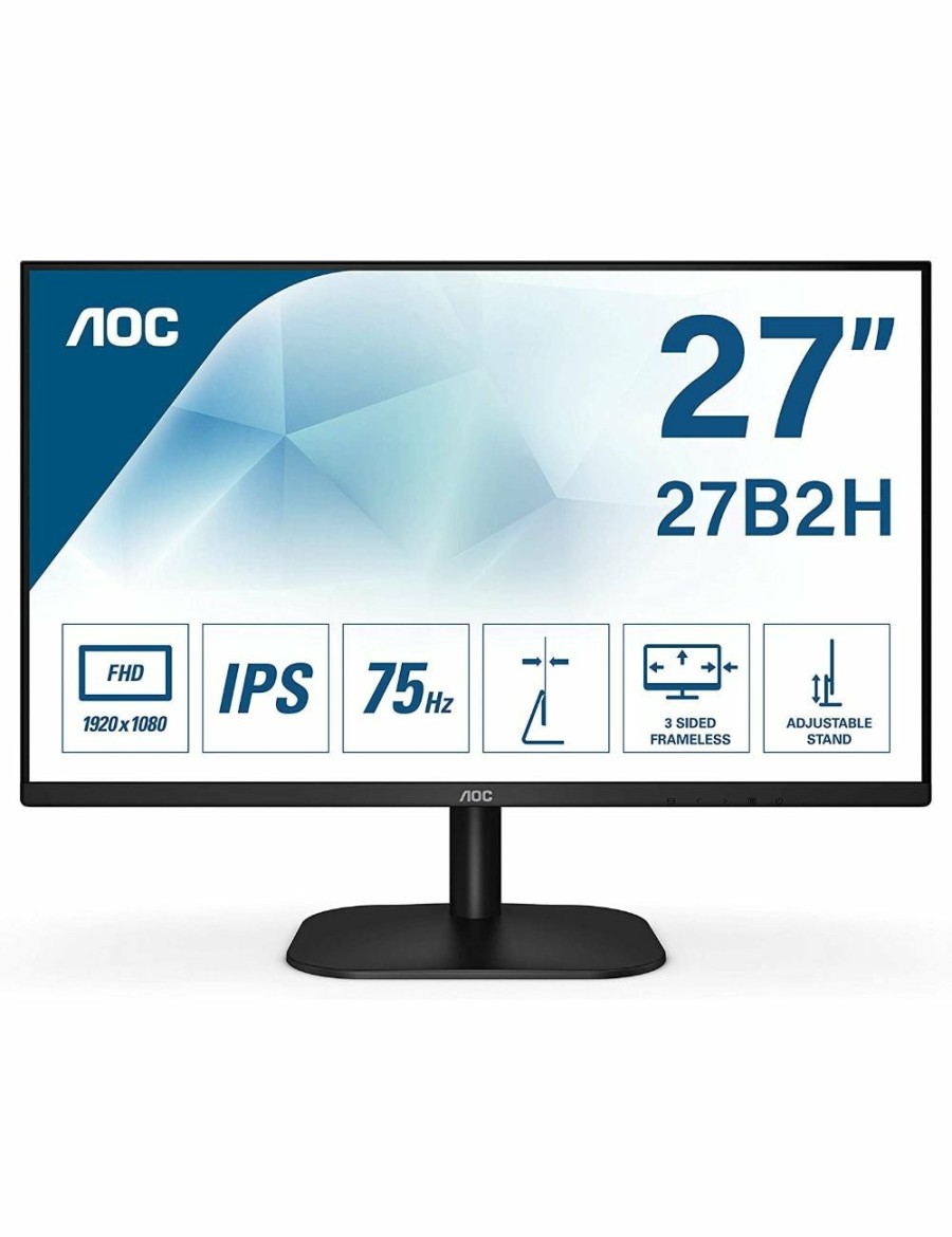 Home And Lifestyle AOC Computers & Accessories | Aoc 27B2H 27" 75Hz Fhd Flicker-Free Frameless Ips Monitor Ht